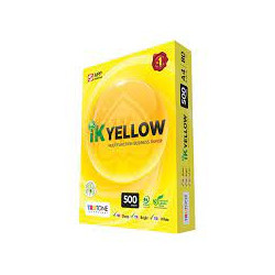 (10 Boxes) (50 Reams) IK Yellow A4 Copy Paper 80gsm