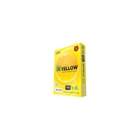 (40 Boxes) (200 Reams) IK Yellow A4 Copy Paper 75gsm