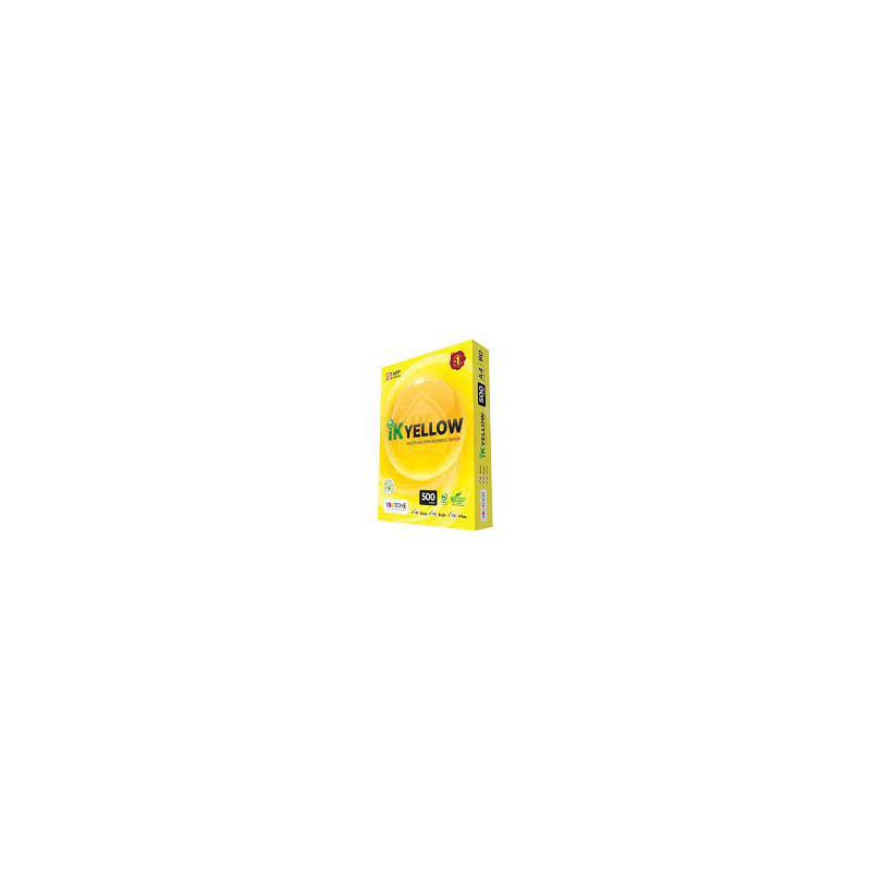 (200 Boxes) (1000 Reams) IK Yellow A4 Copy Paper 70gsm
