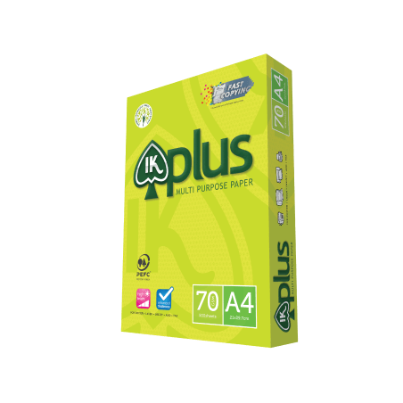 (80 Boxes) (400 Reams) IK Plus A4 Copy Paper 75gsm